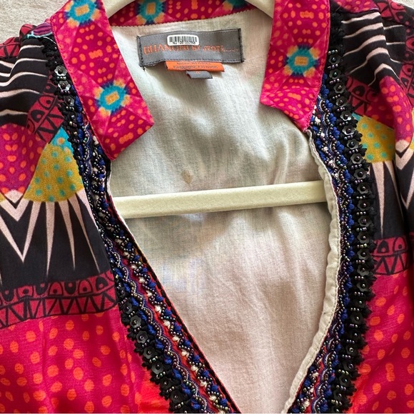 Anthropologie Bhanuni by Jyoti Ronika Beaded V-Neck Maxi Dress - Picture 16 of 16